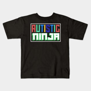 Support Autistic Ninja Autism Awareness Month Kids T-Shirt
